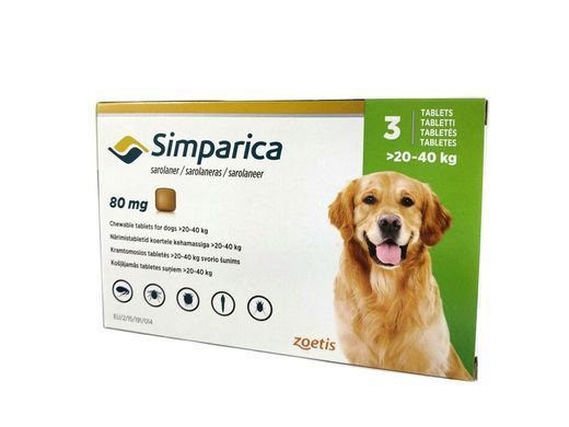 Таблетки Simparica Zoetic Inc