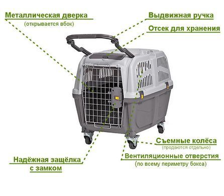Переноска пластикова Skudo Iata S