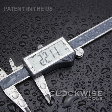 Штангенциркуль Clockwise Tools DCLR-0605 IP54 RS232 Digital Caliper 6 inch