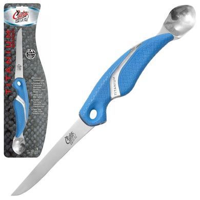 Ніж філейний Cuda 5 Titanium Bonded Fillet Knife with Roe Spoon